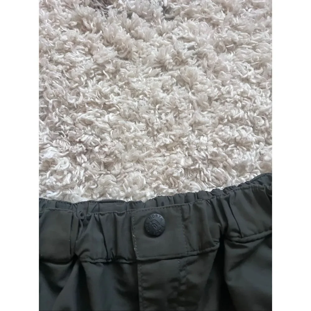 North Face Paramount Peak Cargo Short Men Charcoal Green Elastic Waist Nylon siz